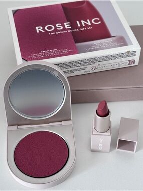Rose Inc The Cream Color Gift Blush and Lip Set